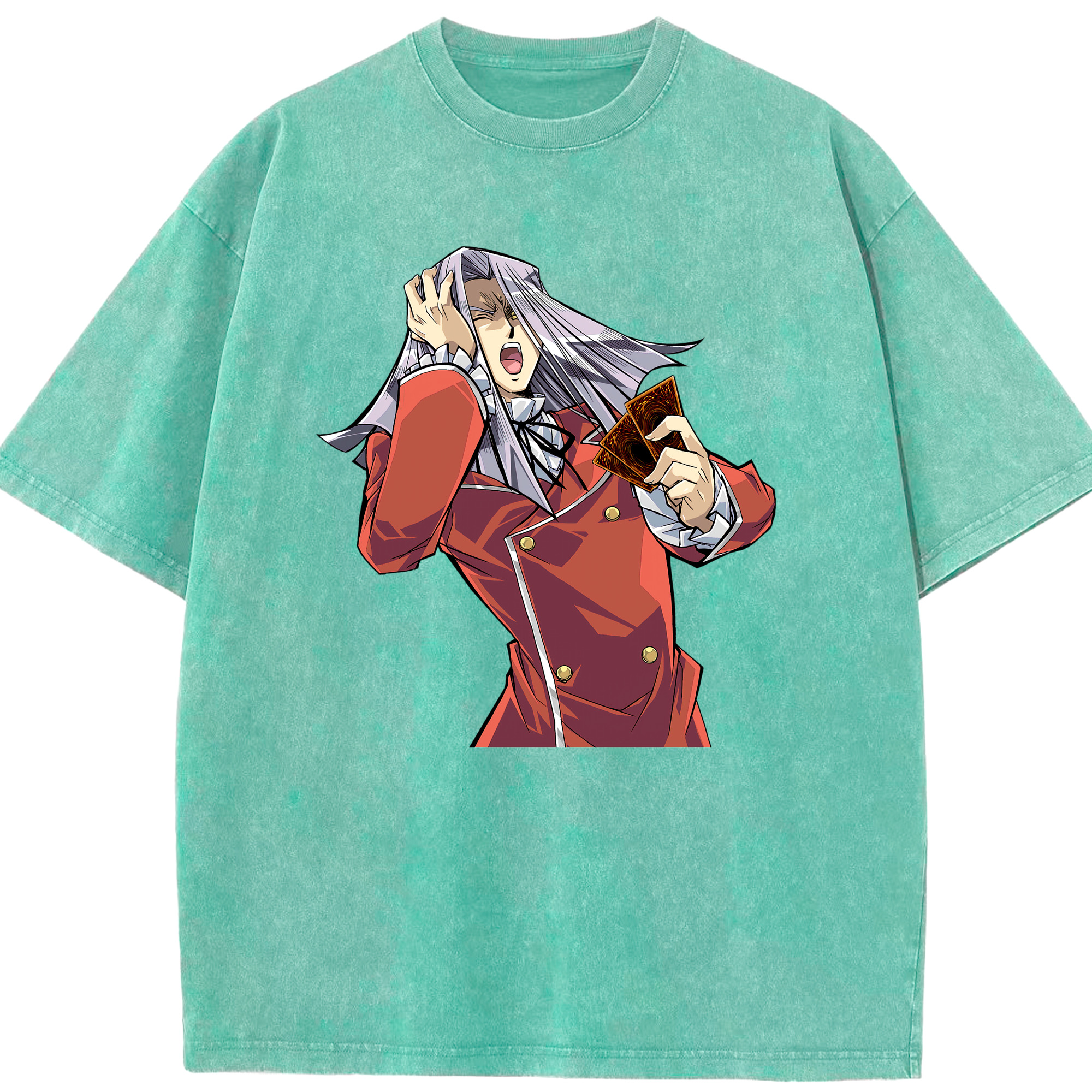 （画像用） 遊☆戯☆王 Yu-Gi-Oh! 綿100% ヴィンテージ風 半袖Tシャツ（フロントプリント）